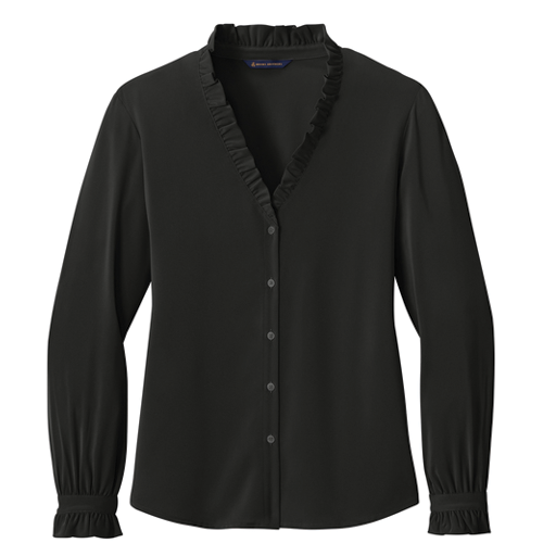 Brooks Brothers® Women’s Long Sleeve Ruffle Collar Blouse
